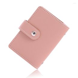 Card Holders 26 Slots ID Holder Package Licence Certificate Bank Credit Compact PU Leather Case Set Clip Bag For Women