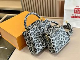 10A High Quality Cowhide Designer Tote Bag Women The Tote Handbag Fashion Leopard Crossbody Bag Luxury Women Shoulder Bags