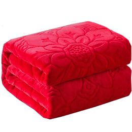 Blanket Warm Thick Plush Blanket Adult Kids Soft Winter Bed Fluffy Fleece Sofa Cover Sheet Bedspread on the bed 230906