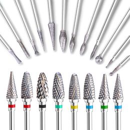 Nail Manicure Set Tungsten Drill Bit Diamond Electric Bits For Milling Cutter Files Buffer Art Equipment Accessory 230906