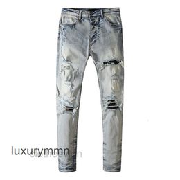 Designer Shirts Amirrs Jeans T 2023 Jean Men's Casual Long Pants Summer Youth Fashion Slim Fi JF33