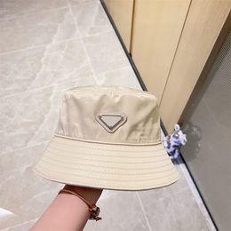 Men Designers Bucket Hats Women Luxury Brand Colorful Fisherman Hats Unisex Trendy Casual Triangle Letters High Quality Sunhats 8 Colors