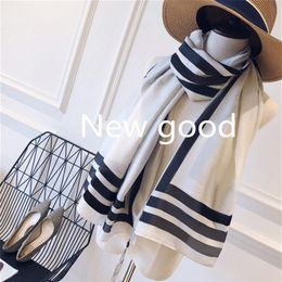 90-180cm Fashion tourism soft Designer luxury gift scarves printing Scarf brand womens senior long Single layer chiffon silk shawl263d