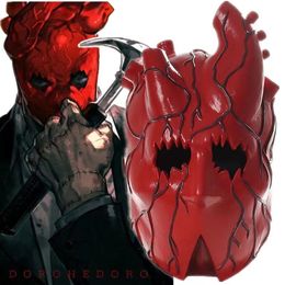 Party Masks Japanese anime Dorohedoro horror heart mask Halloween party horror latex headgear cosplay prop 230906