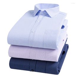 Men's Casual Shirts Long-Sleeved Shirt Fashion Autumn And Winter Warm Plus Fleece Thickened Business Dress Slim Non-Ironing