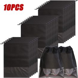 Storage Bags 5 10pcs Shoes Bag Closet Organiser Non woven Waterproof Portable Pocket Clothing Classified Hanging Travel 230906