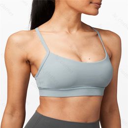 Y Yoga bras womens sports underwear double-sided sanding tight-fitting thin belt sexy tanks beautiful back vest sling wear bra Und303r