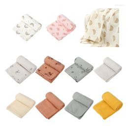 Blankets Baby Cotton Blanket Absorbent & Breathable Swaddles Wrap For Boys Girls