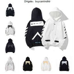 Offs 2023 Hoodies White Black Pullover Luxury Designer Mens Fashion Hoodie Finger Print Arrows X Ow Brand Hooded Sweatshirt EU/US size 2Q8P