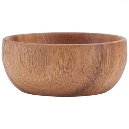 Decorative Figurines Acacia Wooden Plate Salad Household Dishware Bamboo Serving Tray Container Food Kitchen Mixed Nuts