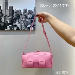 Handbag Bvs Designer Botteg Bag Woven Women Knitting Knotted Handstitched Mirror Quality y Bag New Korean Red Horse Dragon Lamb Skin Free Shippin