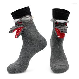 Women Socks Medium Stockings Fashion Cartoon Funny Tube Warm Christmas Sock Lingerie