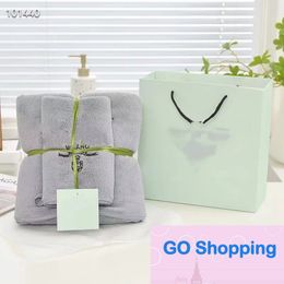 Fashion Two-Piece Towel Bath Towels Microfiber Gift Box Coral Fleece Adult Absorbent Super Gift