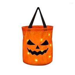 Gift Wrap Halloween Party Favor 1pc Orange Cloth Pumpkin Candy Bags
