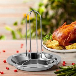 Tools Grilled Chicken Rack Stainless Steel Roast Tool Outdoor BBQ Picnic Accesorios Whole Cookware