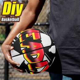 custom Basketball diy Basketball Adolescents men women youth children outdoor sports Basketball game team training equipment Factory direct sales 122886