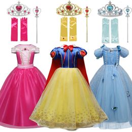 Girl's Dresses Encanto Charm Girls Princess Costume For Kids Halloween Party Cosplay Dress Up Children Disguise Fille 230905