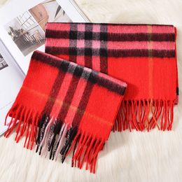 Embroidered wool plaid scarf war horse shawl winter style cashmere scarf men and women universal