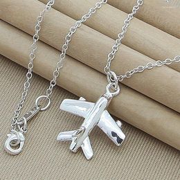 Pendant Necklaces Original Handmade 925 Silver Jewellery Aircraft Model Necklace N334