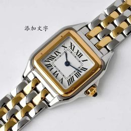 for Him Fashion Couples Watches and Her Set Quartz Watch Diamond Stainless Steel Sapphire Crystal Square Wristwatch Sap
