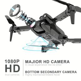 Le-idea IDEA12 Drones With Camera For Adults, Foldable FPV RC Drone Quadcopter With 360°Active Obstacle Avoidance, Dual Cameras, 2 Batteries, Helicopter Toys For Boys