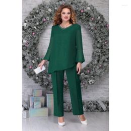 Women's Two Piece Pants Oversized Clothing Sets Mother Of The Bride 2 Pieces Fashion Elegant Weddings Women Tops And Evening Gown Femme