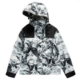 Men's Jackets Autumn And Winter Solid Contrast Patchwork Camouflage Down Jacket Lightweight Thin For Men Insulated