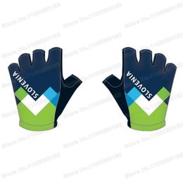 Cycling Gloves Sarung Tangan Bersepeda Slovenia Setengah Jari Gel Sepeda Tim Nasional Balap Antiselip Kaus Olahraga MTB 230905