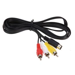 3 RCA Wire 1.8m 9Pin Audio Video AV Cable for Sega Genesis 2 or 3 Game Controller Connect Line