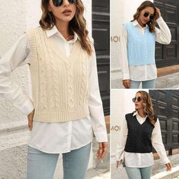 Mahua Vest Sweater Womens Knitted Style In Autumn And Winter