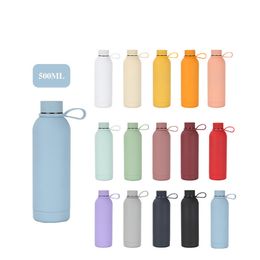 17oz Stainless Steel Water Bottle 500ml Leak-Proof Metal Sports Flask Durable Colourful Sports Bottle Multiple Colours Available Travel Mug Customizable