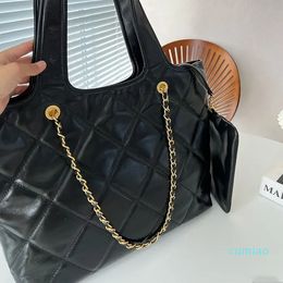 2023 New Handbag Luxury Designer Women's Chain Shoulder Bag Classic Diamond Plaid Large Capacity Handbag