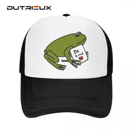 Ball Caps DUTRIEUX Fashion Cute Cartoon Frog Trucker Hat Men Women Custom Adjustable Adult Baseball Cap Hip Hop Snapback