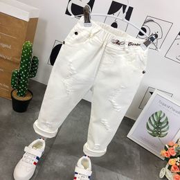 Jeans Kids Boys Clothes Skinny Classic Pants Children Denim Clothing Long Bottoms Baby Boy White Casual Trousers 26Y 230905