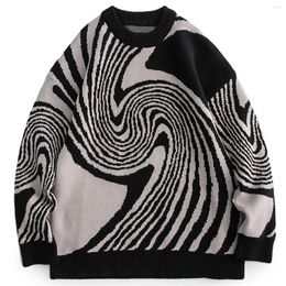 Men's Sweaters Sweater Knitted Harajuku Men Women Art 2023 Winter Korean Fashion Pullover Oversize Streetwear Wool Jumper Hip Hop Clothes