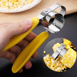 Fruit Vegetable Tools Manual Stainless Steel Corn Thresher Peeler Kernels Remover Stripper Separator Kitchen 230906