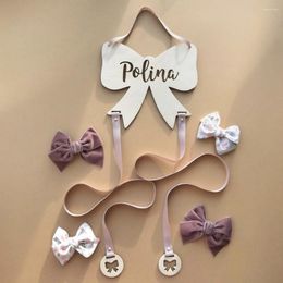 Decorative Figurines Pendant Organiser Wall Ornaments Wooden Hairpin Storage Hair Clips Hanging Portable Hairband