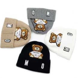 Designers Beanie Hat Skull CapWinter Unisex Cashmere Letters Casual Outdoor Bonnet Knit Hats Warm Multicolor Bear Beanies G2309061PE-3