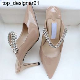 23ss Luxury Women Dress shoe sandal London High Heels slipper Crystal Strap Pumps Designer Lady Patent Suede Heel Sandals Classic Ladies Wedding high heel