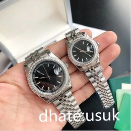 Fashion Watch Classic Index Dial Automatic Movement 28/36/41MM Diamond Bezel Mens Watches Super Luminous LOVERS Women Watch Waterproof Couples Style