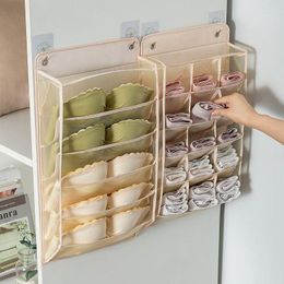 Storage Boxes 5/15 Grids Underwear Bra Bag Home Foldable Closet Organiser Wardrobe Clear Hanging Tie Scarf Socks