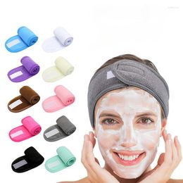 Hair Clips Women Skin Care Soft Towelling Headbands Adjustable Sport Hairband Yoga Spa Bath Shower Wash Face Make Up Cosmetic Wide Head Band