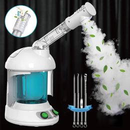 Steamer Steamer Nano Ionic Face Steamer with 360° Rotatable Sprayer Makeup Herbal Vaporizer Ozone Face Skin Care Spa Steam Relax 230905