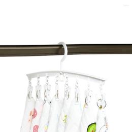 Hangers Foldable Sock With Clips Rotary Hook Drip Hanger Underwear For Socks Bras Lingerie Clothes