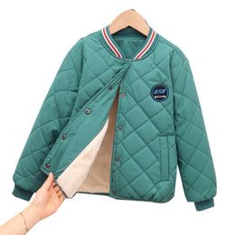 Jackets Winter Cashmere Children Girls Boys Jacket Cotton Plus Thick Coats Teenager Clothes Fashion Kids Parka Outerwear for 5-12 Years 230905