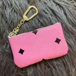 Luxury Small Zipper Wallet Genuine Leather Mini Lipstick Earphone Poucht Coin Purse Man Womans Designer M Passport Credit Card Holder Pocket Bag Gift Wholesale