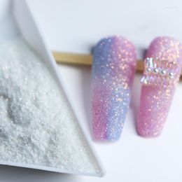 Nail Glitter Winter White Powder Shiny Sugar Sand Manicure Woollen Effect Pigment Dust Decoration For Accessories Material