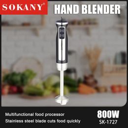 Blender SOKANY1727 Stirring Rod Household Portable Auxiliary Food Fruit And Vegetable Crushing Ice Cooking Stainless Steel Crusher
