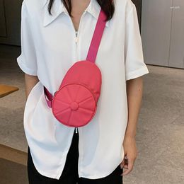 Waist Bags Trend Hat Chest Bag Street Hip-hop Woman Small Shoulder Phone Pack Fashion PU Female Crossbody Handbag