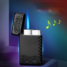 DK6601 Steel Sound Loud Igniter, Direct Charge High Fire Blue Flame Windproof Lighter AHZF